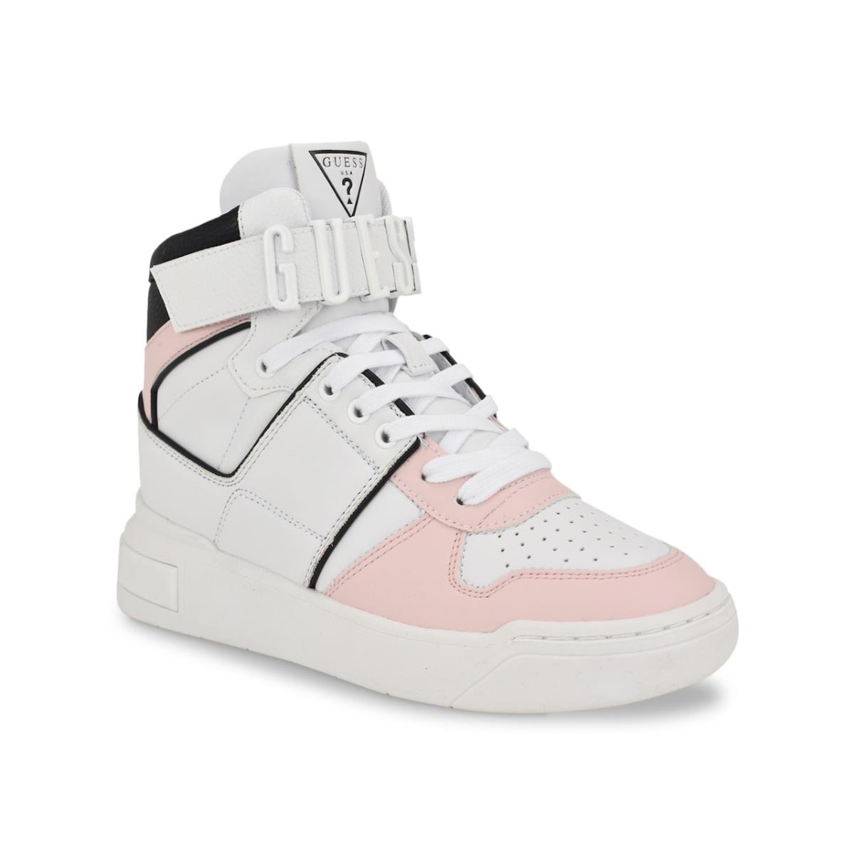 Woman`s Sneakers Guess Corten High Pink/Off White