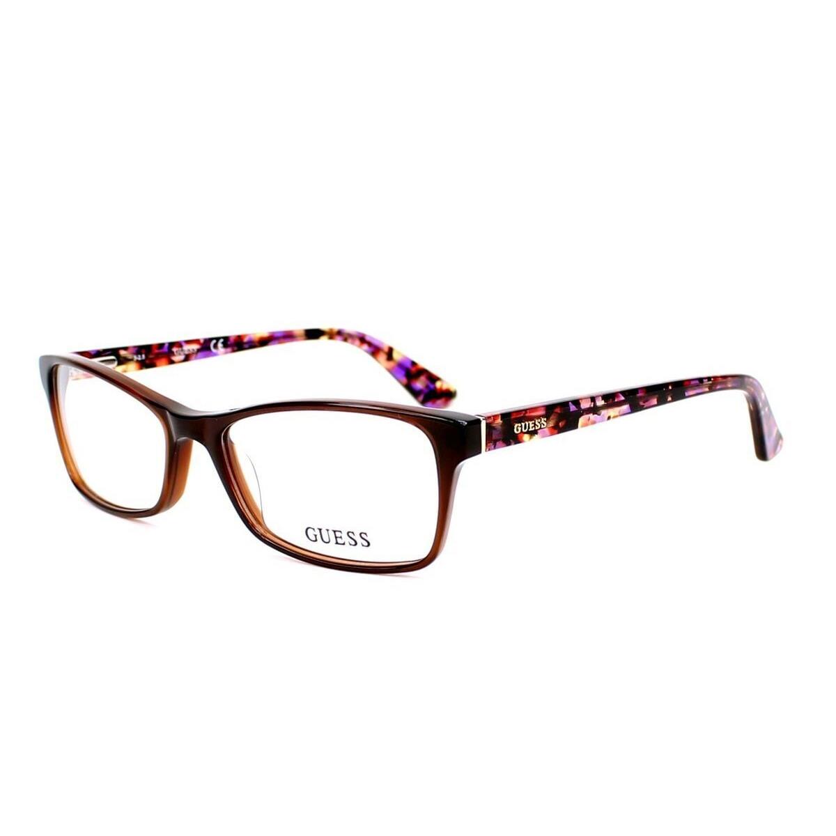 Guess GU2549-050-53 050 Dark Brown Eyeglasses