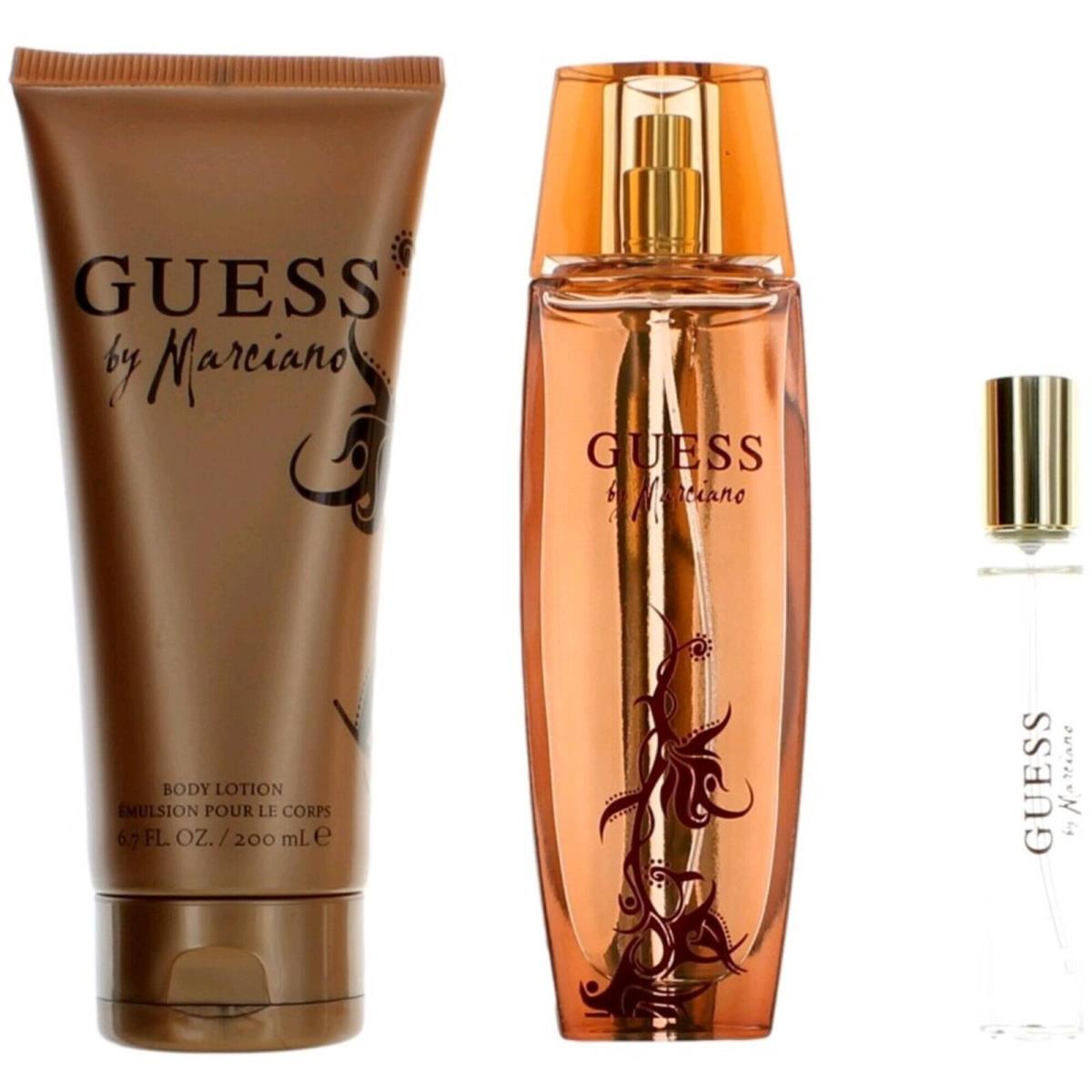 Guess Women`s Personal Care Gift Set Marciano and Timeless 3 Piece