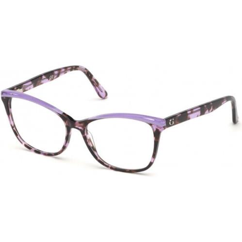 Guess GU2723-083-52 Purple Tortoise Eyeglasses