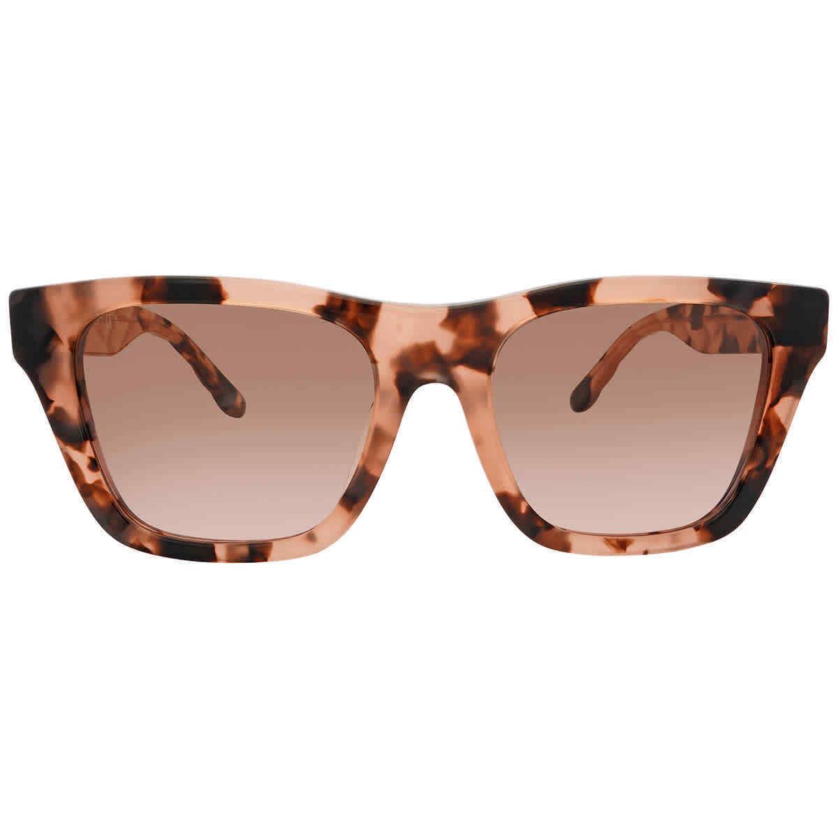 Tory Burch Rose Brown Gradient Rectangular Ladies Sunglasses TY7181U 172611 52