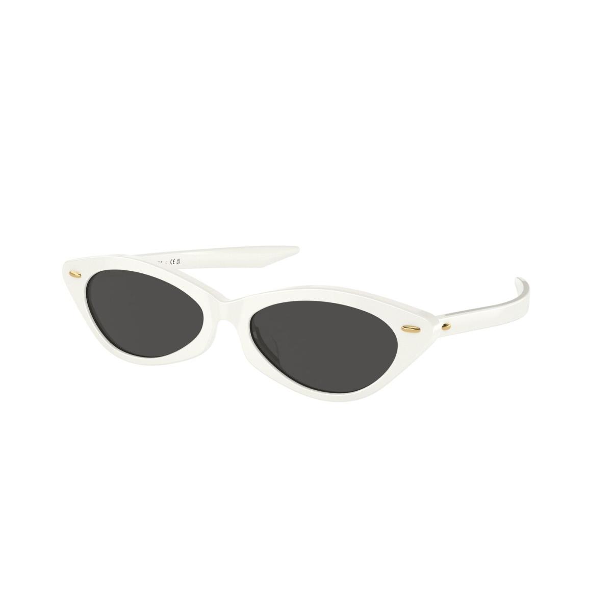 Tory Burch TY7197U 194487 White Dark Grey 53 mm Women`s Sunglasses