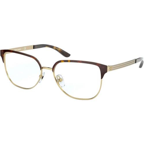 Tory Burch TY1066 Women`s Eyeglasses Shiny Gold/dark Tortoise 52