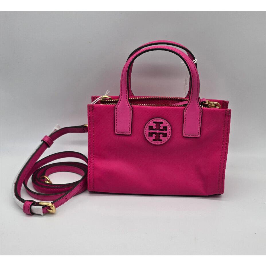 Tory Burch Ella Nylon Mini Tote Bright Pink