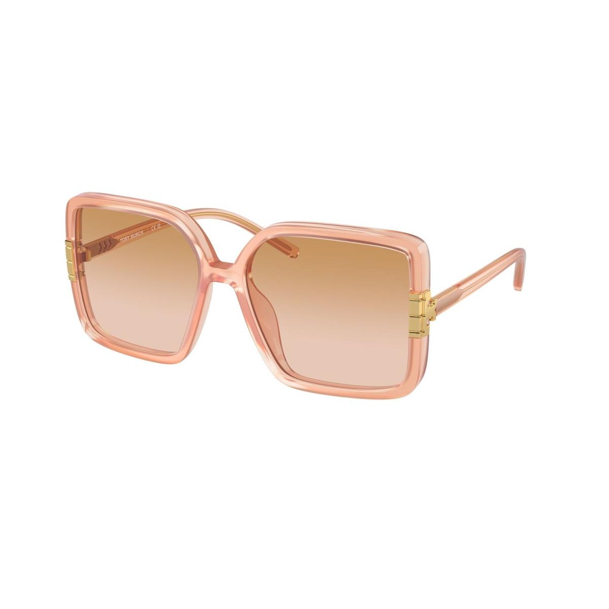 Tory Burch TY9075U 19862D Transparent Orange Pink Gradient 57mm Women Sunglasses