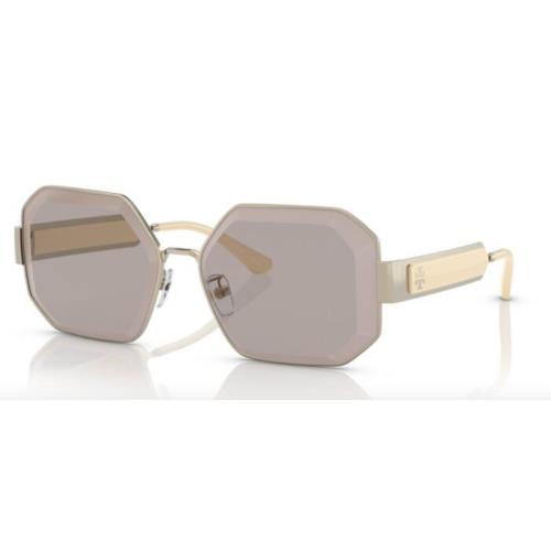 Tory Burch Sunglasses TY6094 3334/3 60mm Shiny Light Gold