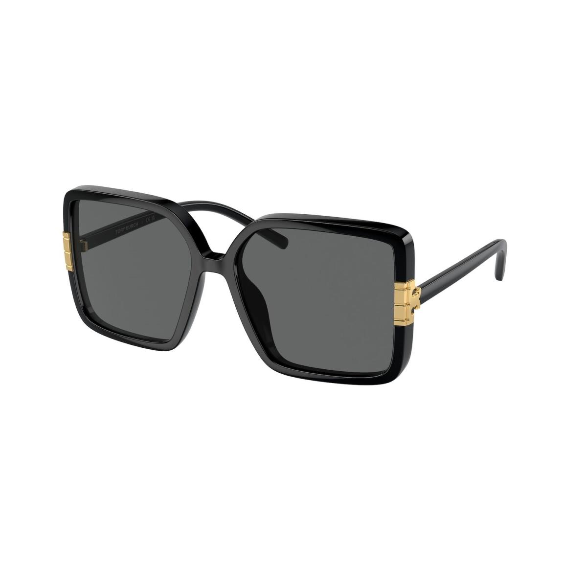 Tory Burch TY9075U 196487 Black Dark Grey 57 mm Women`s Sunglasses