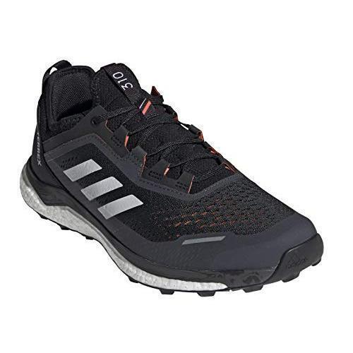 Adidas Men`s Terrex Agravic Flow Shoe Core Black/crystal White/solar Red - CORE BLACK/CRYSTAL WHITE/SOLAR RED