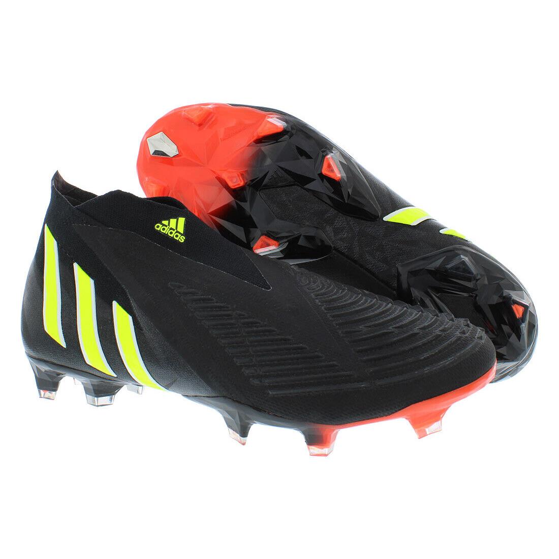 Adidas Predator Edge+ FG Unisex Shoes Size 7.5 Color: Black/green/yellow