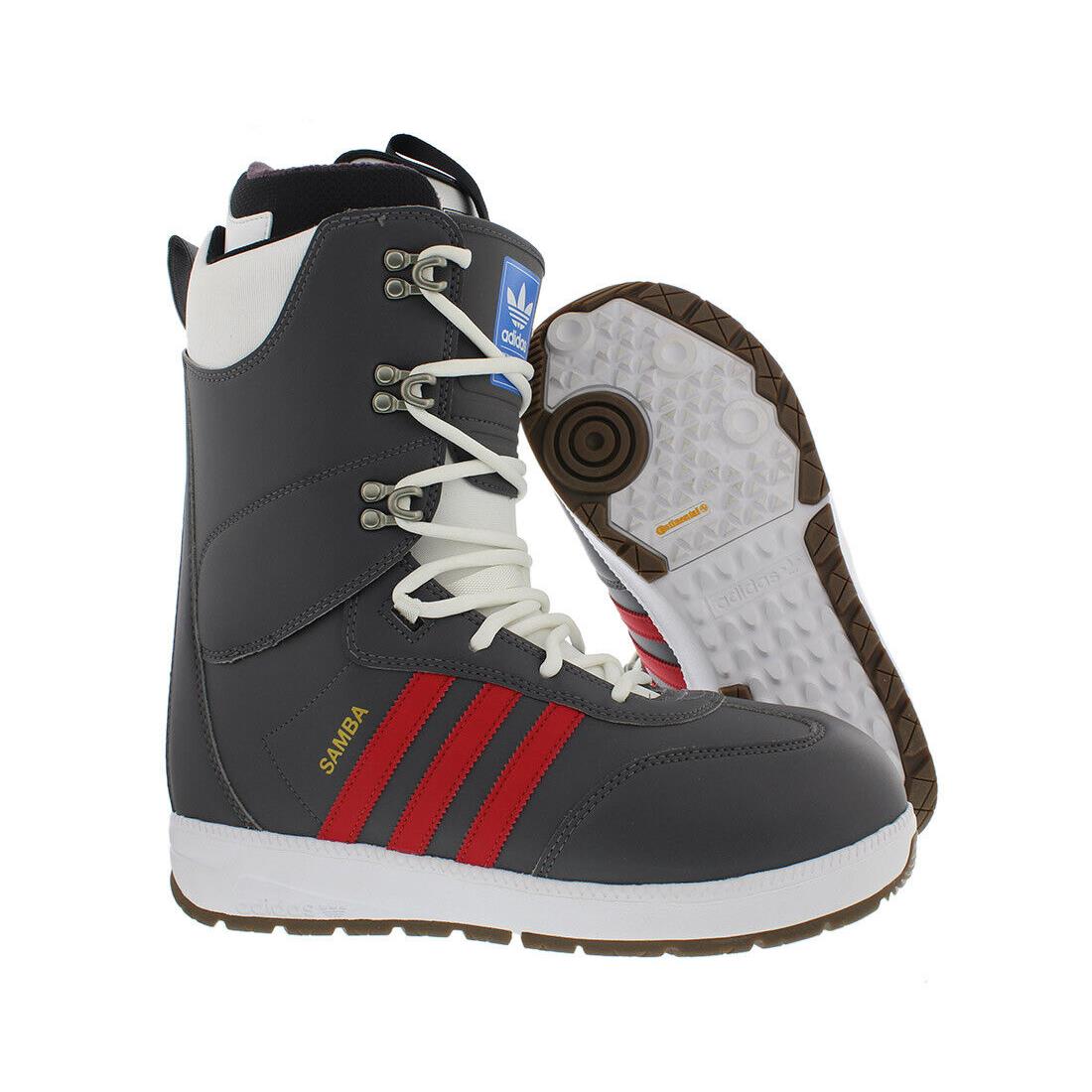 Adidas Samba Adv Mens Snowboarding Boots Size 11 Color: Grey/scarlet/gold - Grey/Scarlet/Gold Metallic, Main: Grey