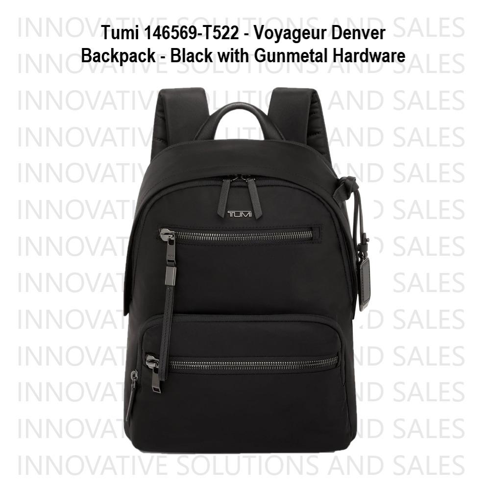 Tumi 146569-T522 - Voyageur Denver Backpack - Black with Gunmetal Hardware