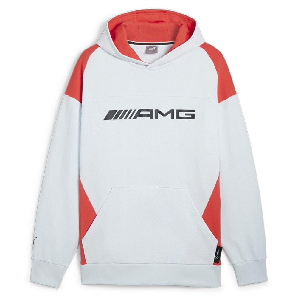 Puma Amg Motorsport Statement Logo Hoodie Mens Blue Casual Outerwear 62371112