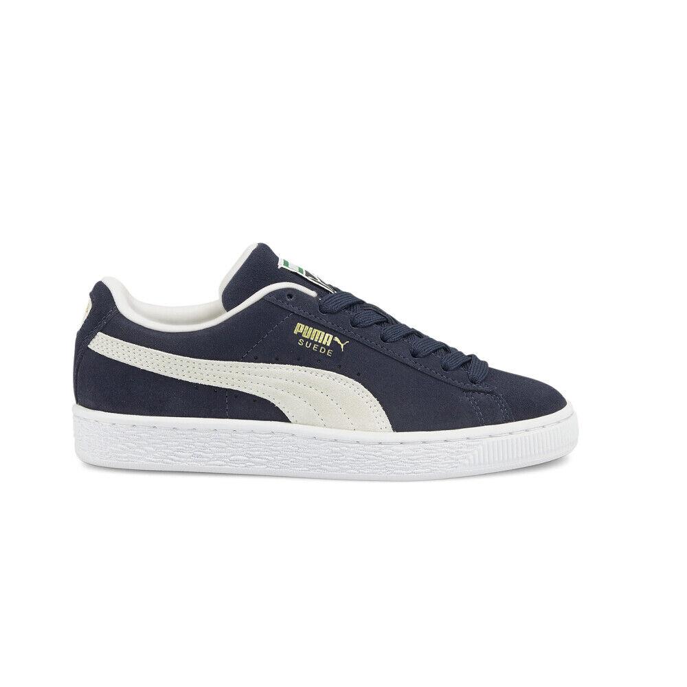 Puma Suede Classic Xxi Lace Up Youth Boys Blue Sneakers Casual Shoes 38056003 - Blue