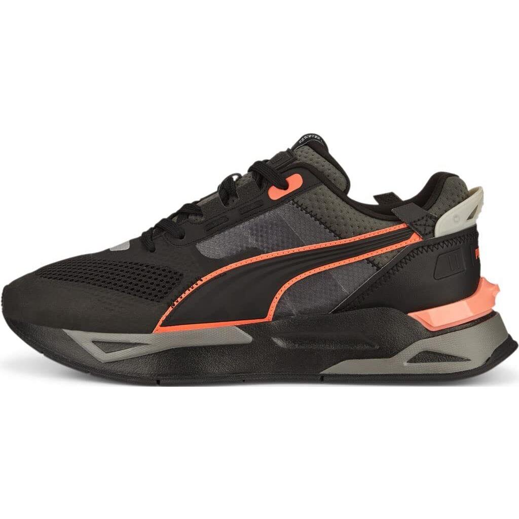 Men`s Shoes Puma Mirage Sport Tech Sneakers 383107-17 Dark Shadow / Lava Blast - Black