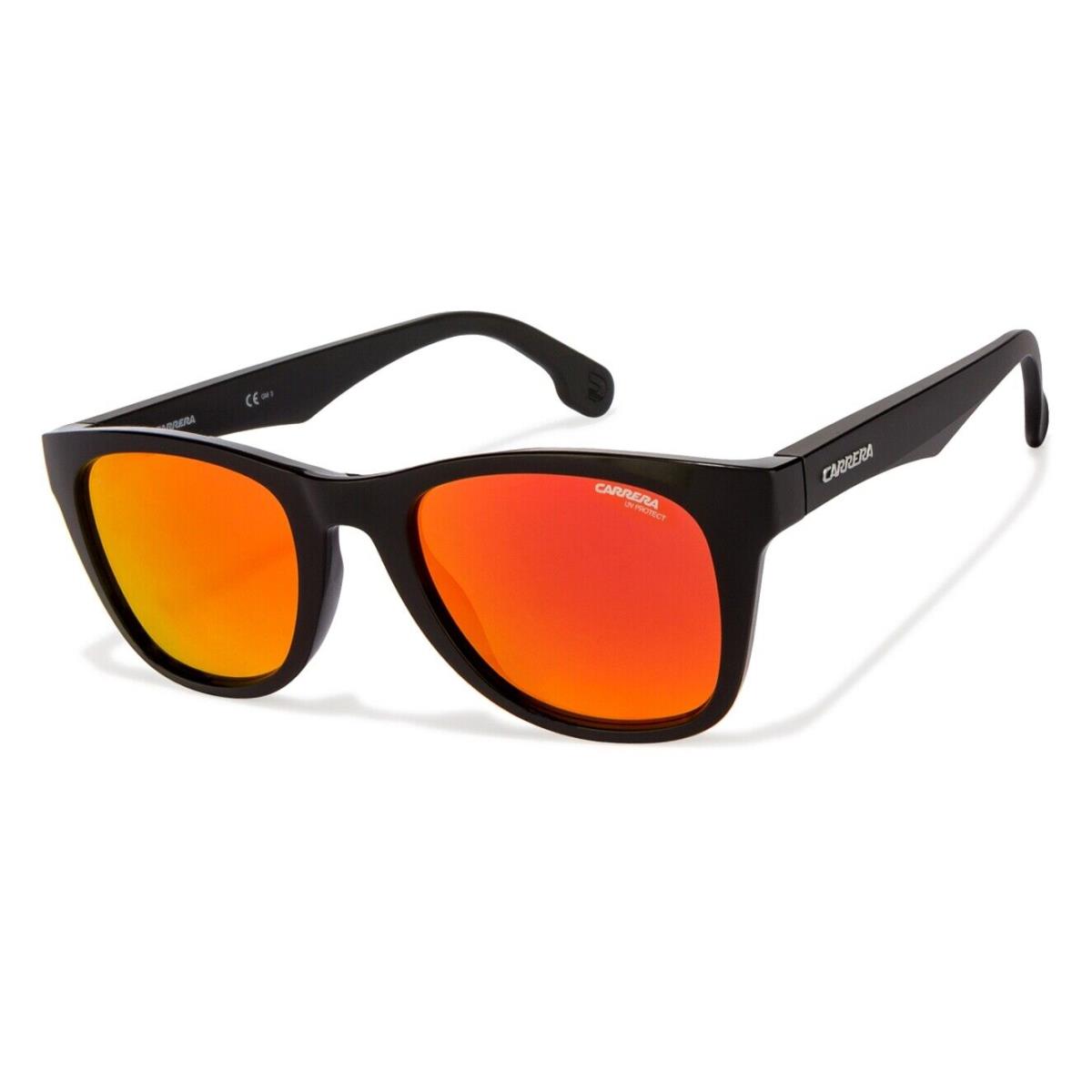 Carrera 5038/s Ppr Black Orange Mirror 51mm Unisex Small Medium Sunglasses