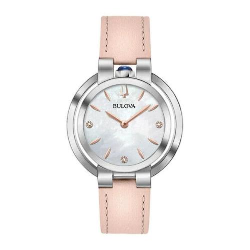 Bulova Women`s Rubaiyat Diamond Quartz Analog Watch 35mm - 0.01 Ctw