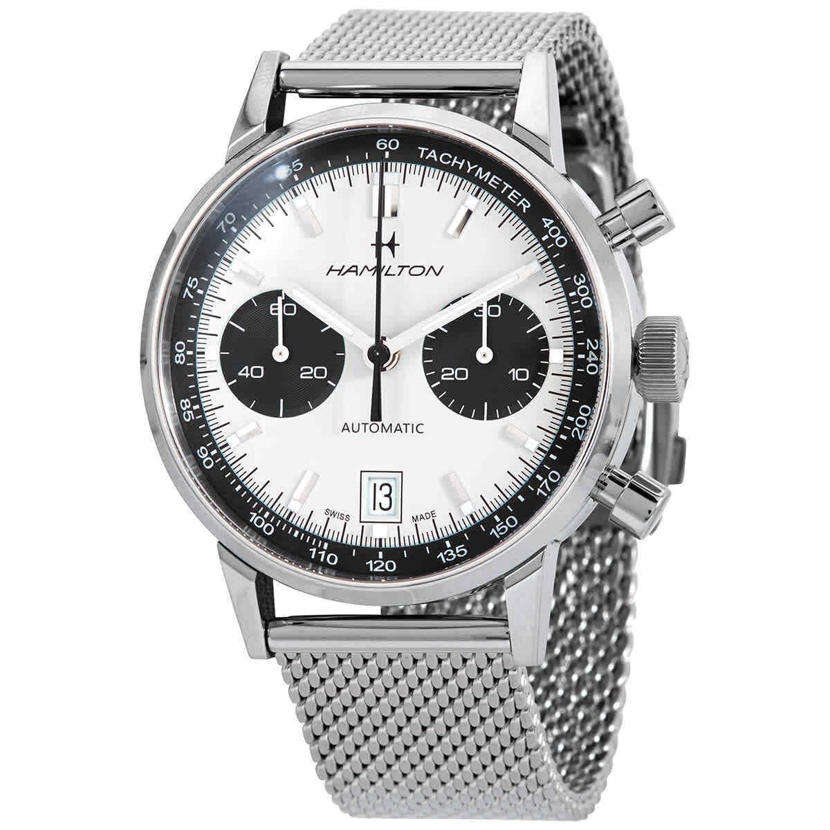 Hamilton American Classic Chronograph Automatic White Dial Men`s Watch H38416111