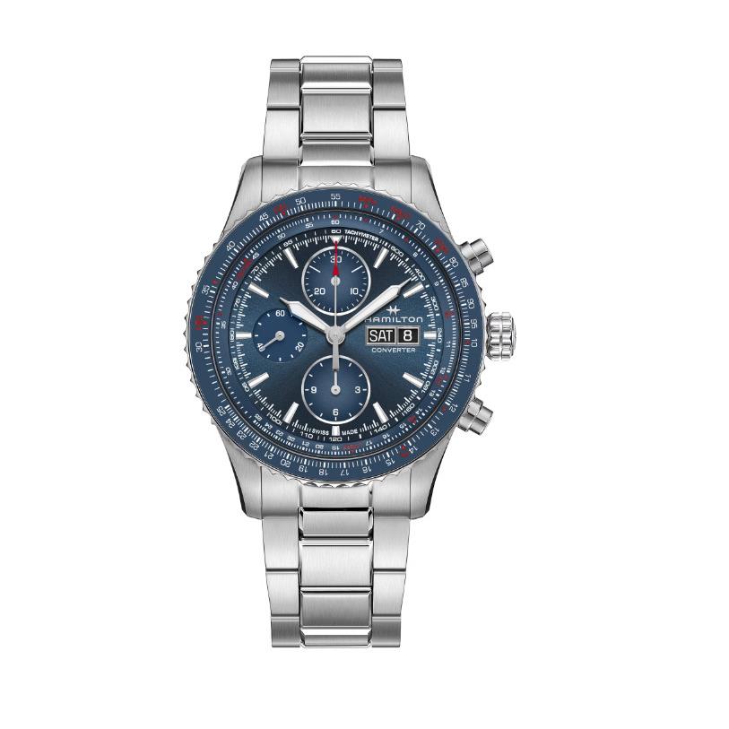 Hamilton Khaki Aviation Automatic Blue Dial Stainless Steel H76746140 - Dial: Blue, Band: Blue, Bezel: Blue