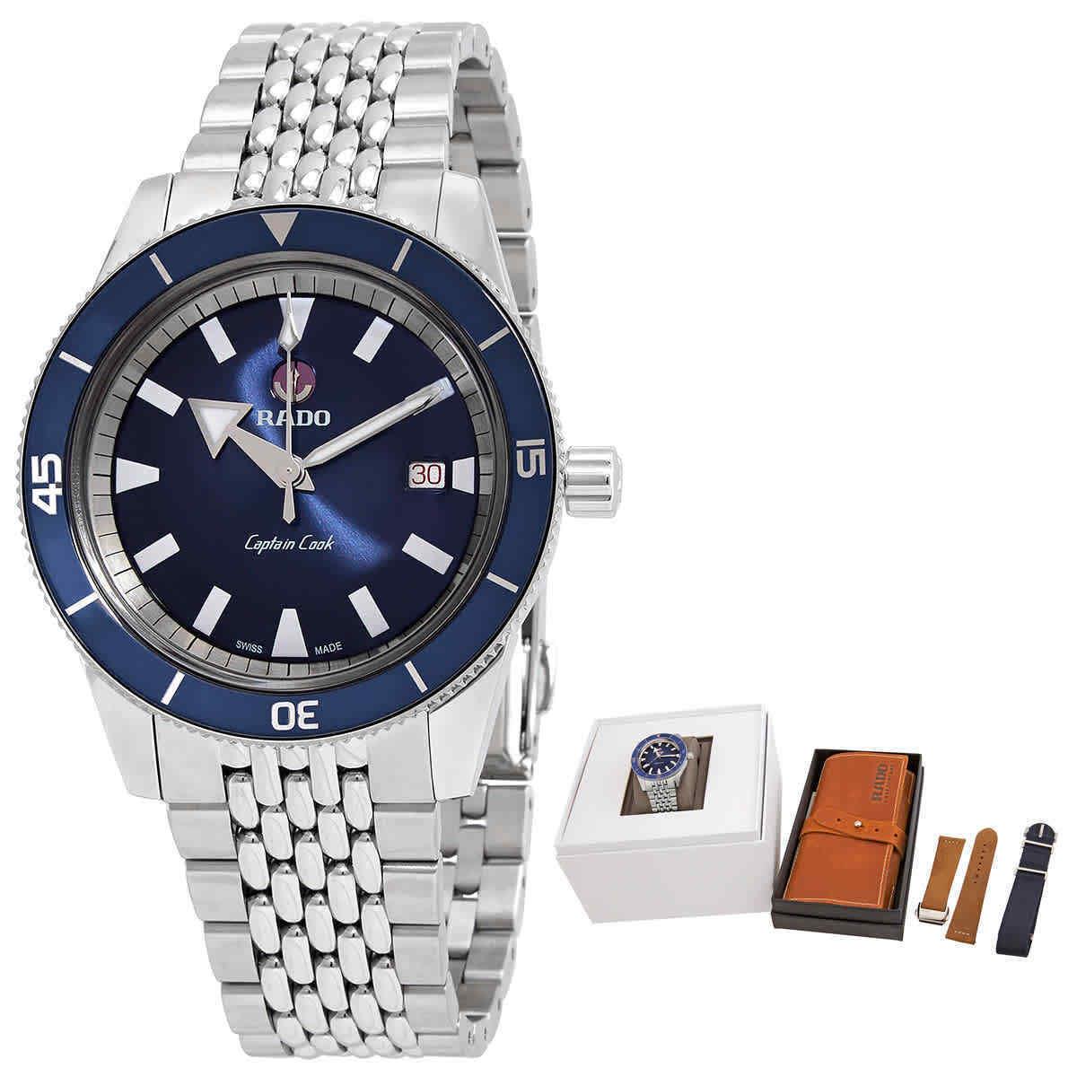 Rado Captain Cook Automatic Blue Dial Men`s Watch R32505208