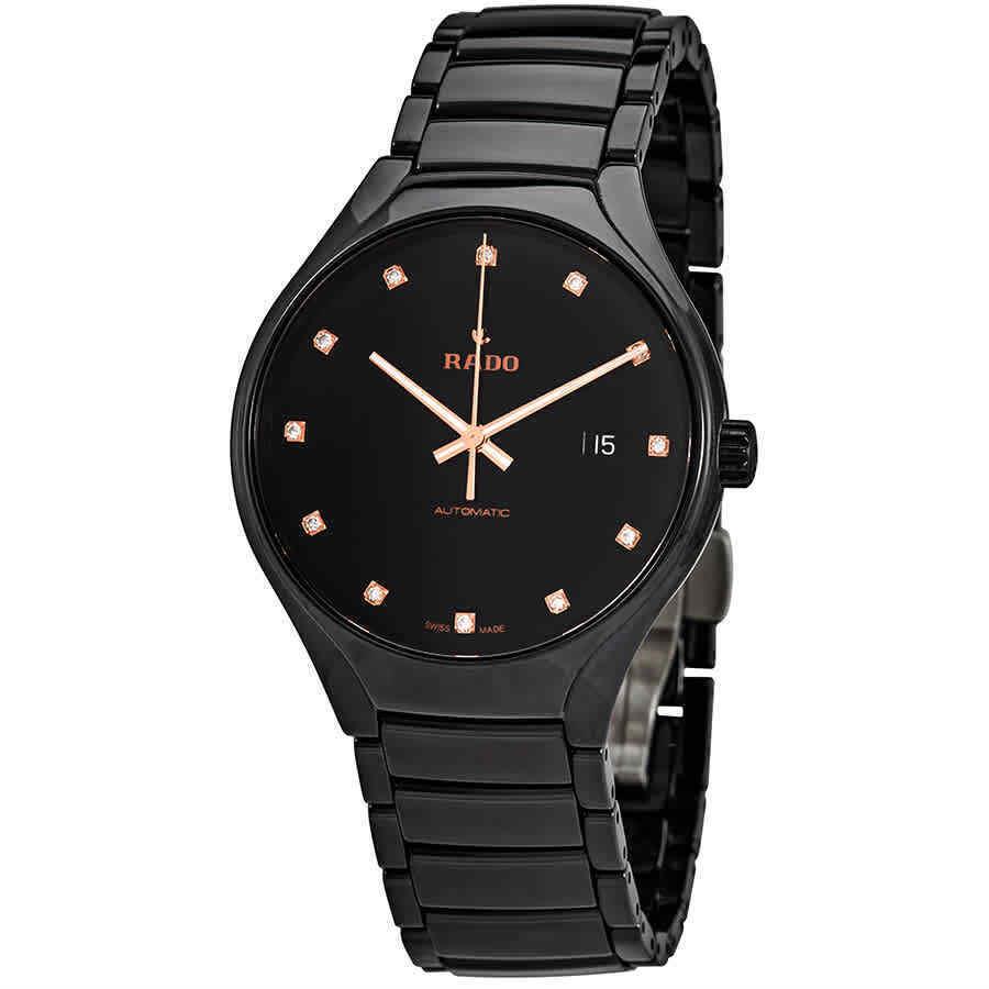 Rado True Automatic Diamond Black Dial Men`s Watch R27056732