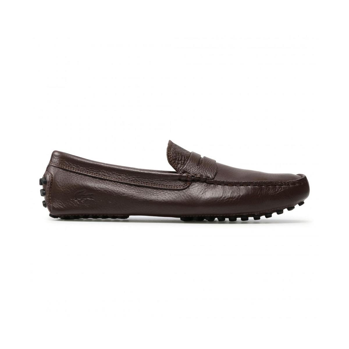 Lacoste Concours Driving Style 35CAM0118 Mens Slip On Loafer Brown/Black