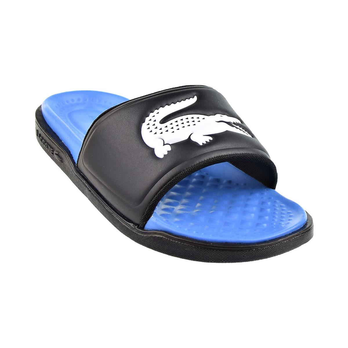 Lacoste Dualiste Synthetic Men`s Slides Blue-black 744cma0032lc1