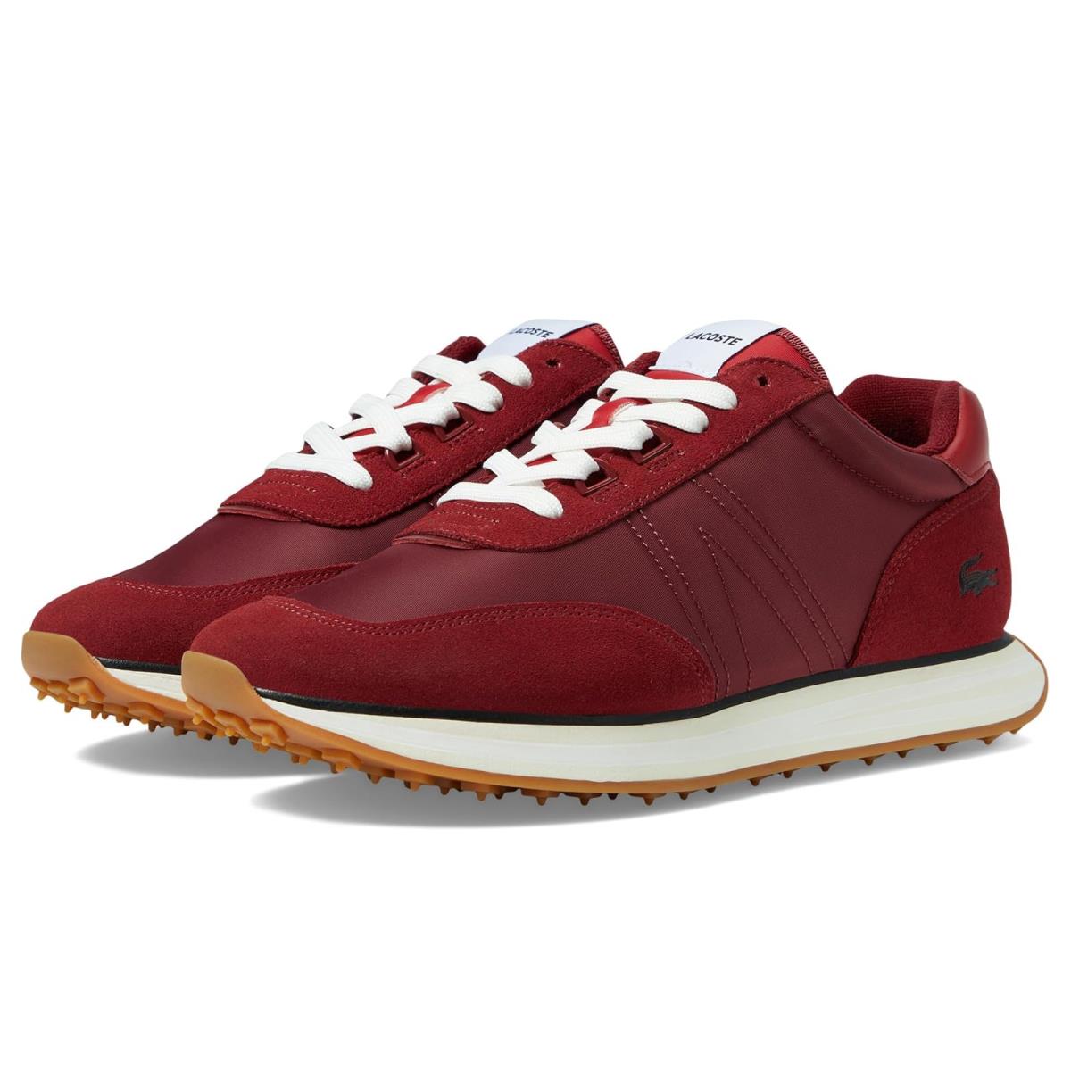 Man`s Sneakers Athletic Shoes Lacoste L-spin 223 1 Sma Burgundy/Gum