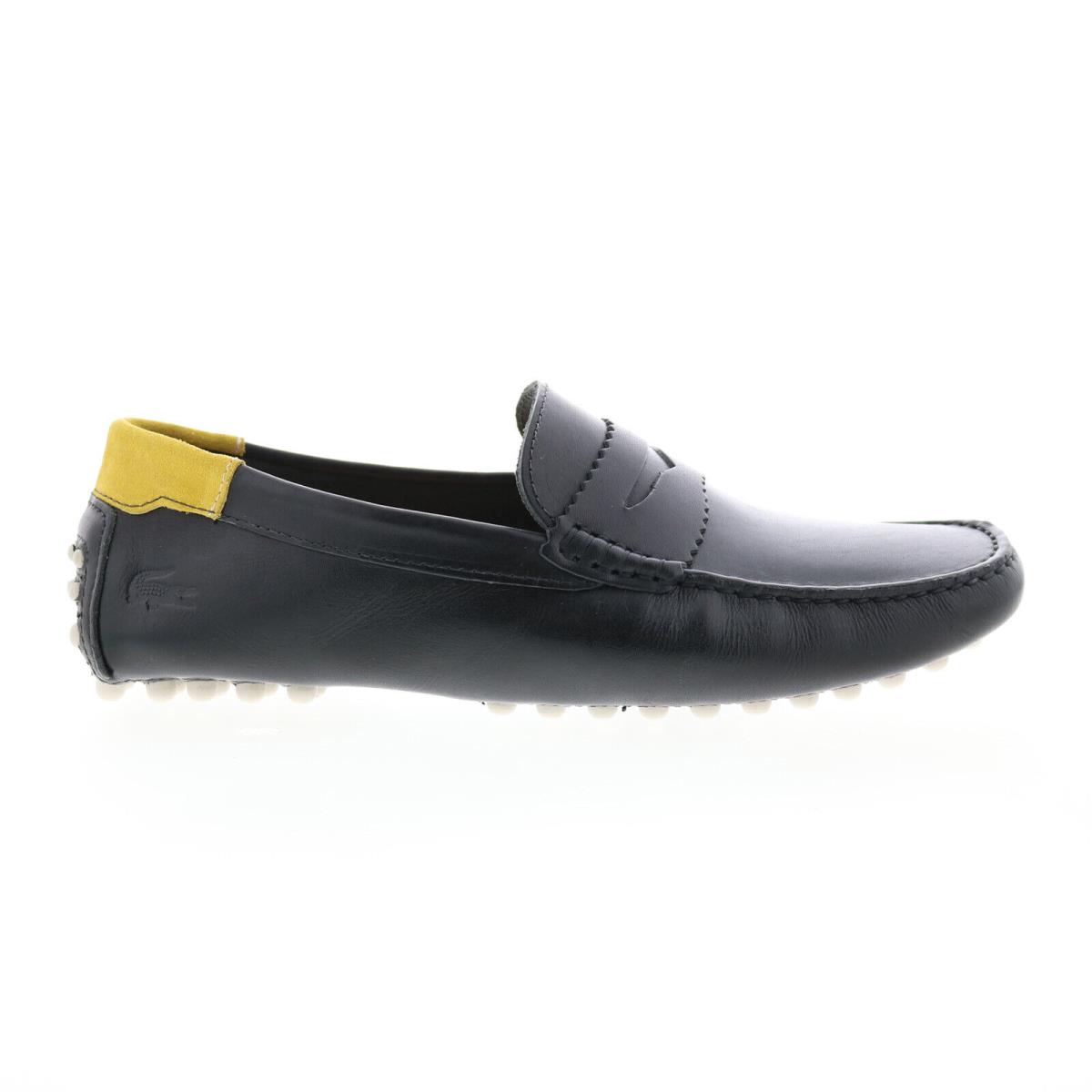 Lacoste Concours 123 1 Cma Mens Black Loafers Slip Ons Moccasin Shoes