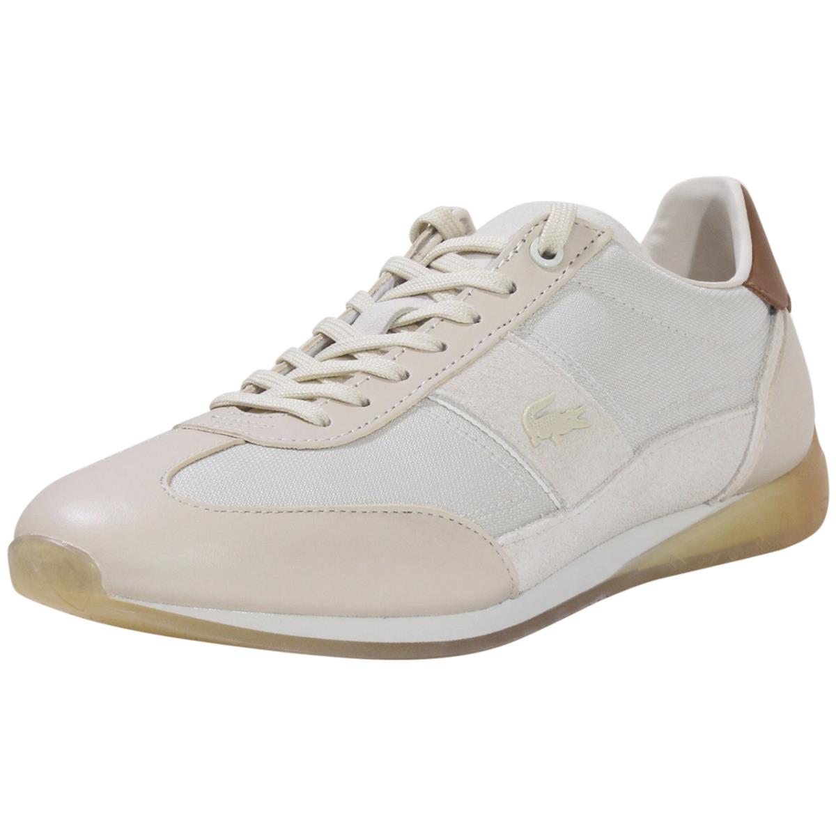 Lacoste Men`s Angular-222-4 Sneakers Low-top Shoes Natural/off White