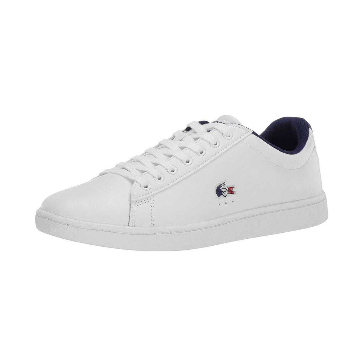 Lacoste Women`s Carnaby Evo Tri Shoes 7-39SFA0048407 - White/navy/red