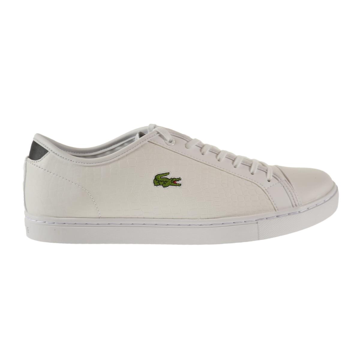 Lacoste Showcourt Croc Spm Leather Men`s Shoes White-black 7-28spm0227-147