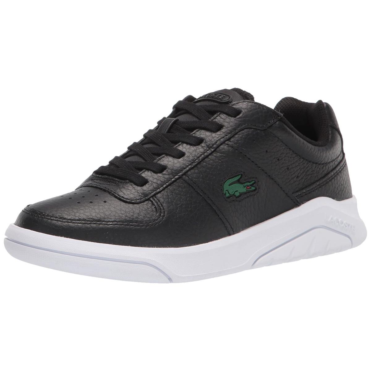 Men`s Shoes Lacoste Game Advance 0721 Casual Leather Sneakers 41SMA0087312 Black