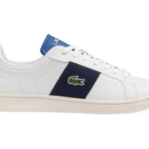 Lacoste Carnaby Pro Cgr 123 6 Sma Leather Mens Shoe - White/dark Blue:navy/white