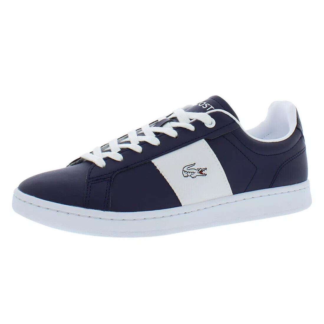 Lacoste Carnaby Pro Cgr 123 6 Sma Leather Mens Shoe - White/dark Blue:navy/white navy/white