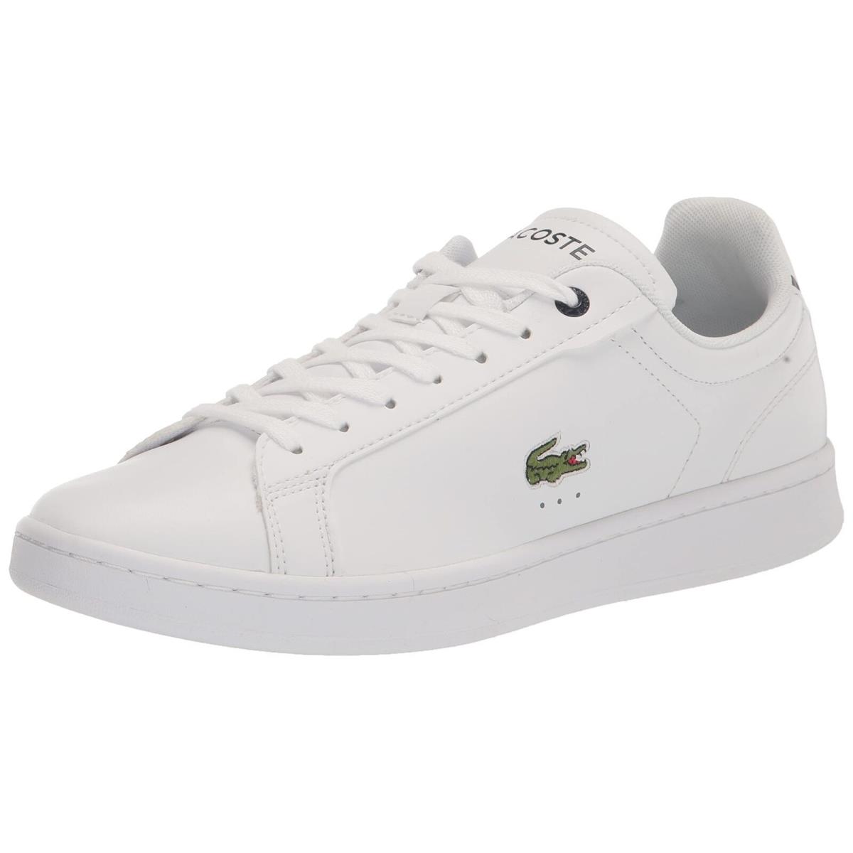 Men`s Shoes Lacoste Carnaby Pro BL Leather Sneakers 45SMA0110042 White / Navy