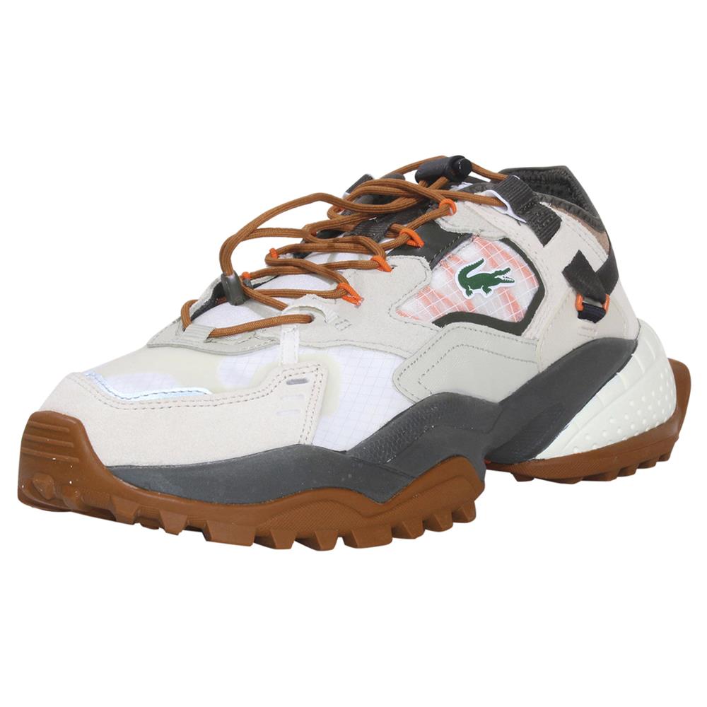 Lacoste Men`s L-Guard-Breaker-222 Sneakers Low Top Off White/brown