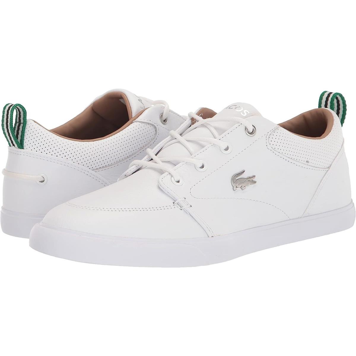 Men`s Shoes Lacoste Bayliss 119 Leather Sneakers 37CMA007321G White