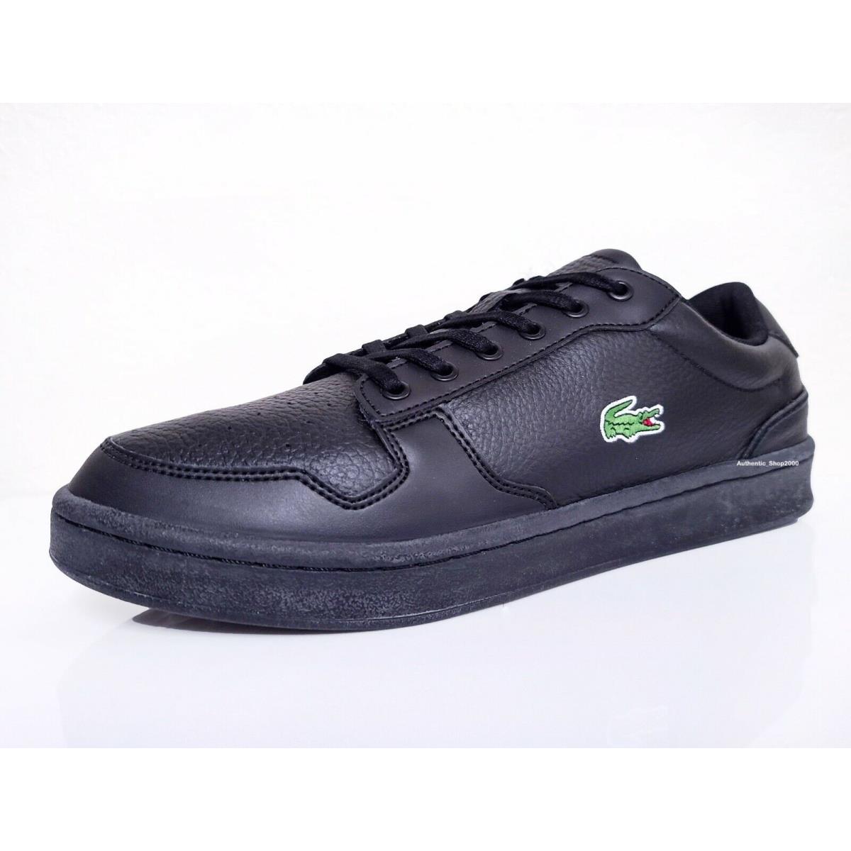 Lacoste Masters Cup 120 2 Men`s Casual Leather Fashion Shoes Sneakers Black Wht