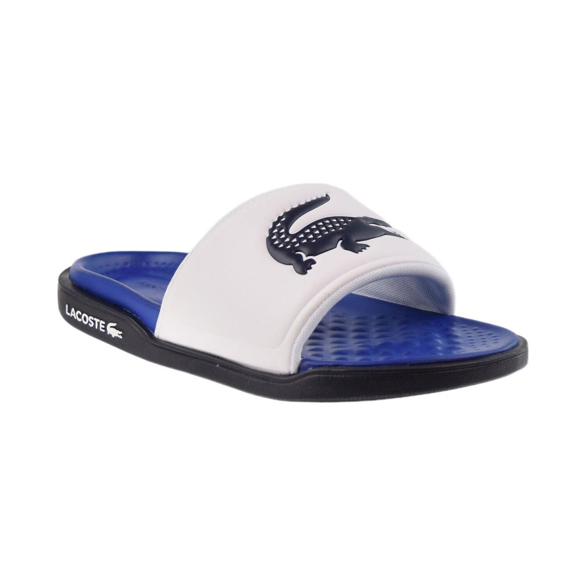 Lacoste Serve Men`s Slides White-navy 745CMA0001-042