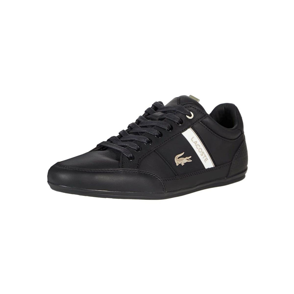 Lacoste Men`s Chaymon 0321 Leather Shoes 7-42CMA001002H - Black