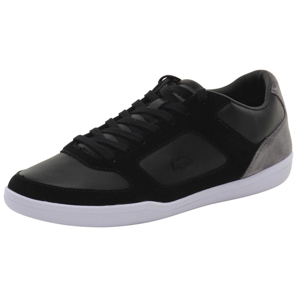 Lacoste Men`s Court-minimal 316 1 Black Suede/leather Sneakers Shoes