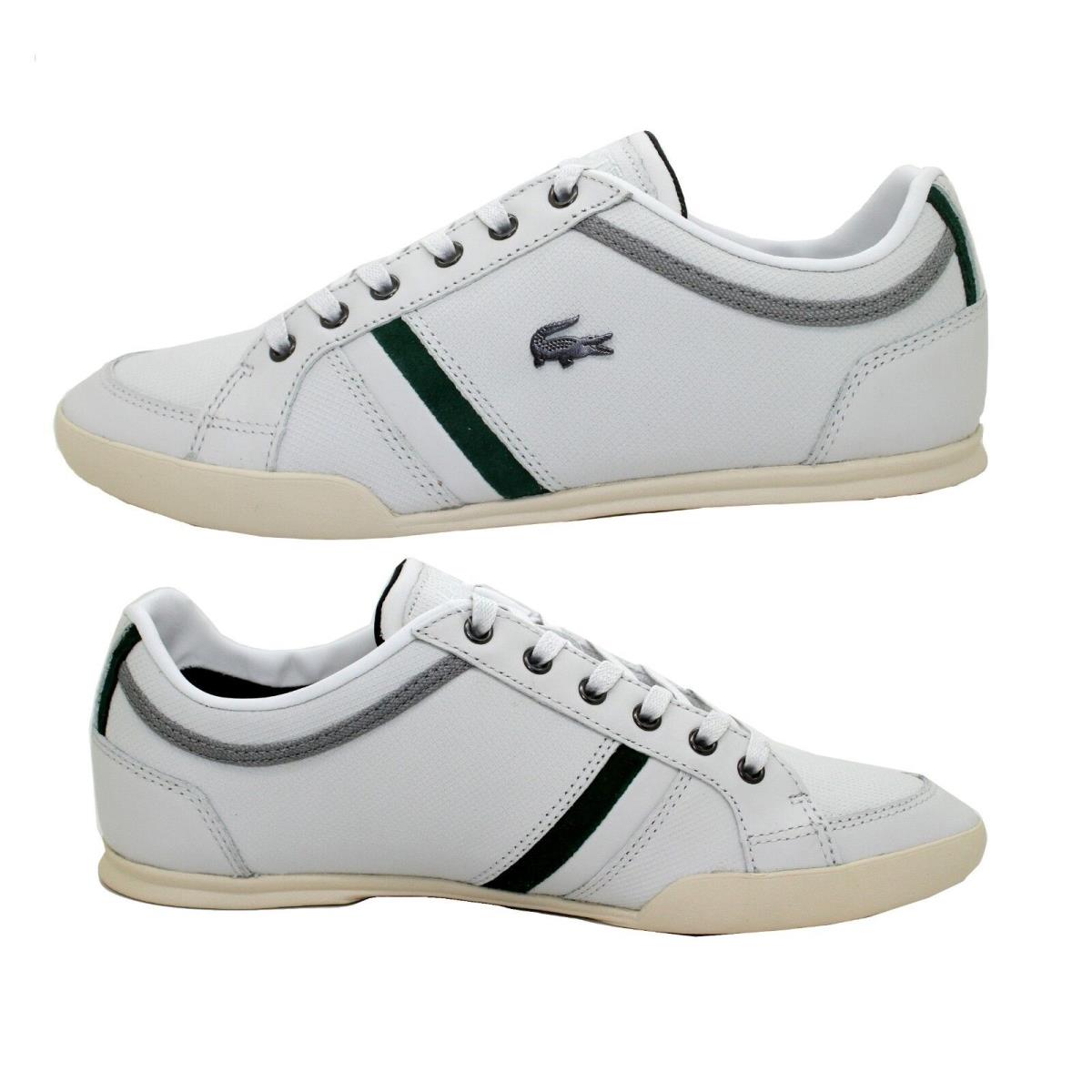 Lacoste Mens Rayford 7 White Leather Fashion Casual Sneakers Shoes