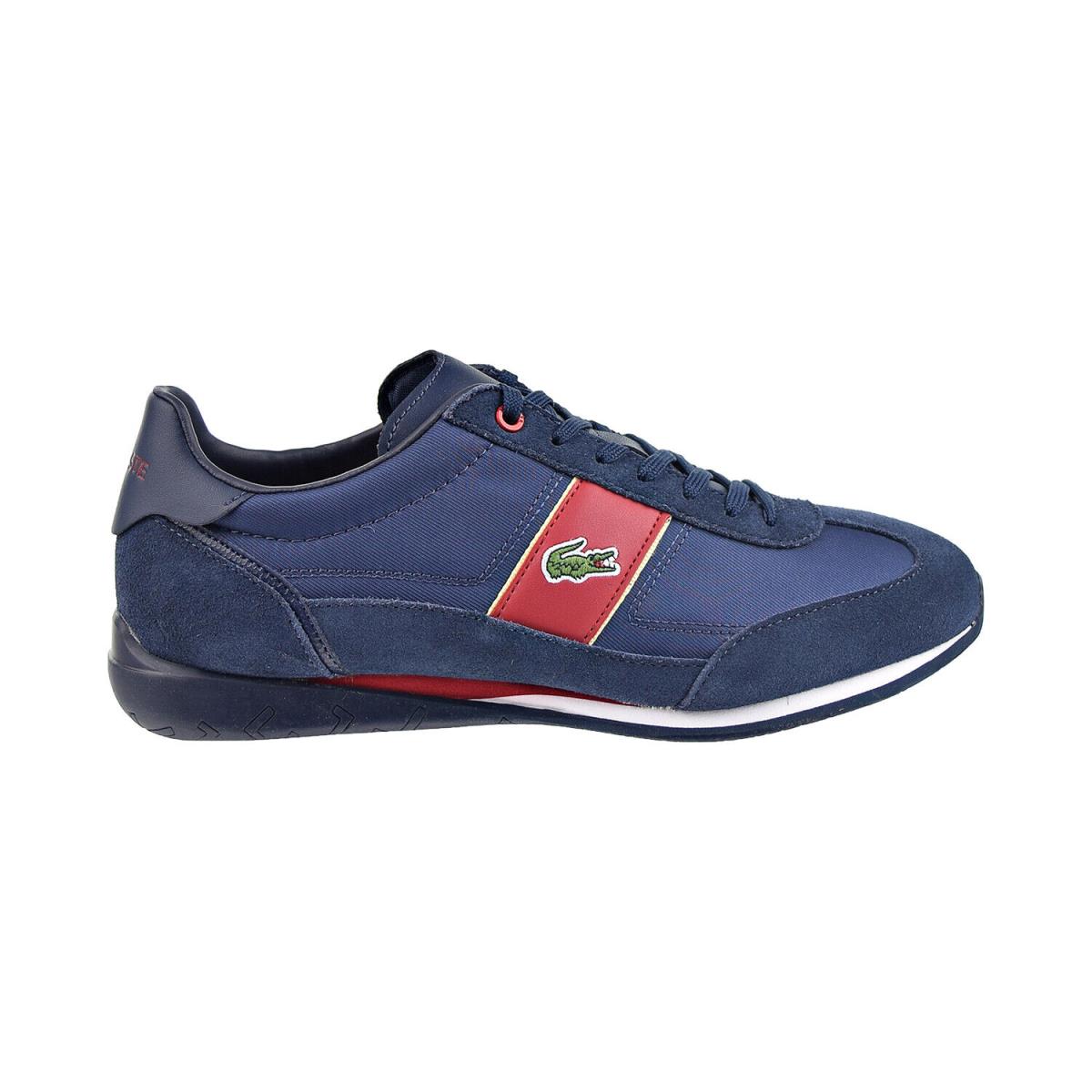 Lacoste Angular 222 2 Cma Textile Men`s Shoes Navy-red 744CMA0013-144