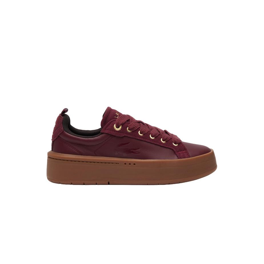 Lacoste Womens Tennis Shoe Burgundy Carnaby Plat 7-46SFA0035AMD