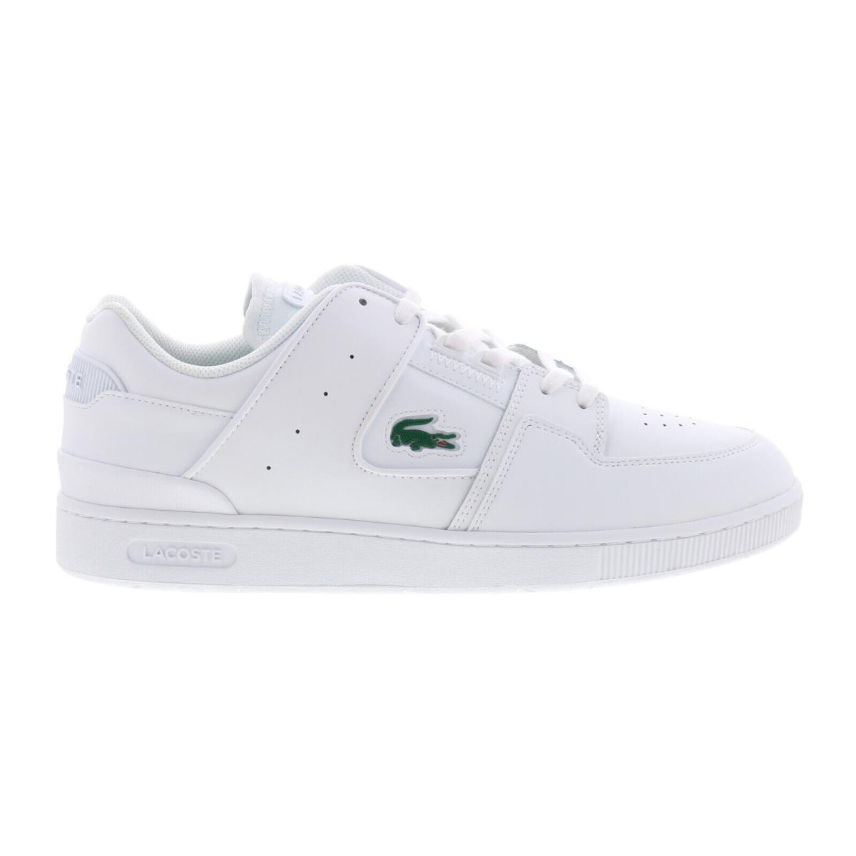 Lacoste Court Cage 0721 1 Sma Mens White Leather Lifestyle Sneakers Shoes