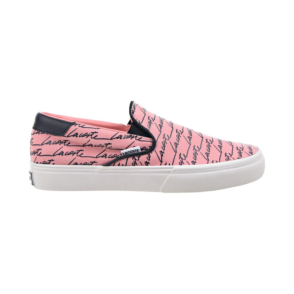 Lacoste Jump Serve Slip 0121 1 Cma Canvas Men`s Shoes Pink-white 7-42CMA0041-F50