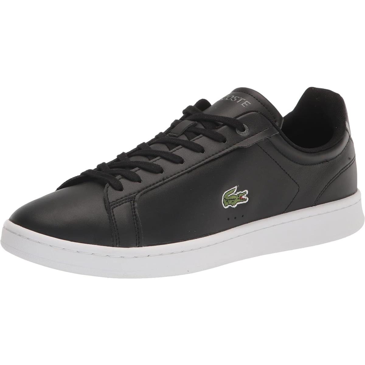 Lacoste Carnaby Pro BL Leather Tonal Sneakers Black/white