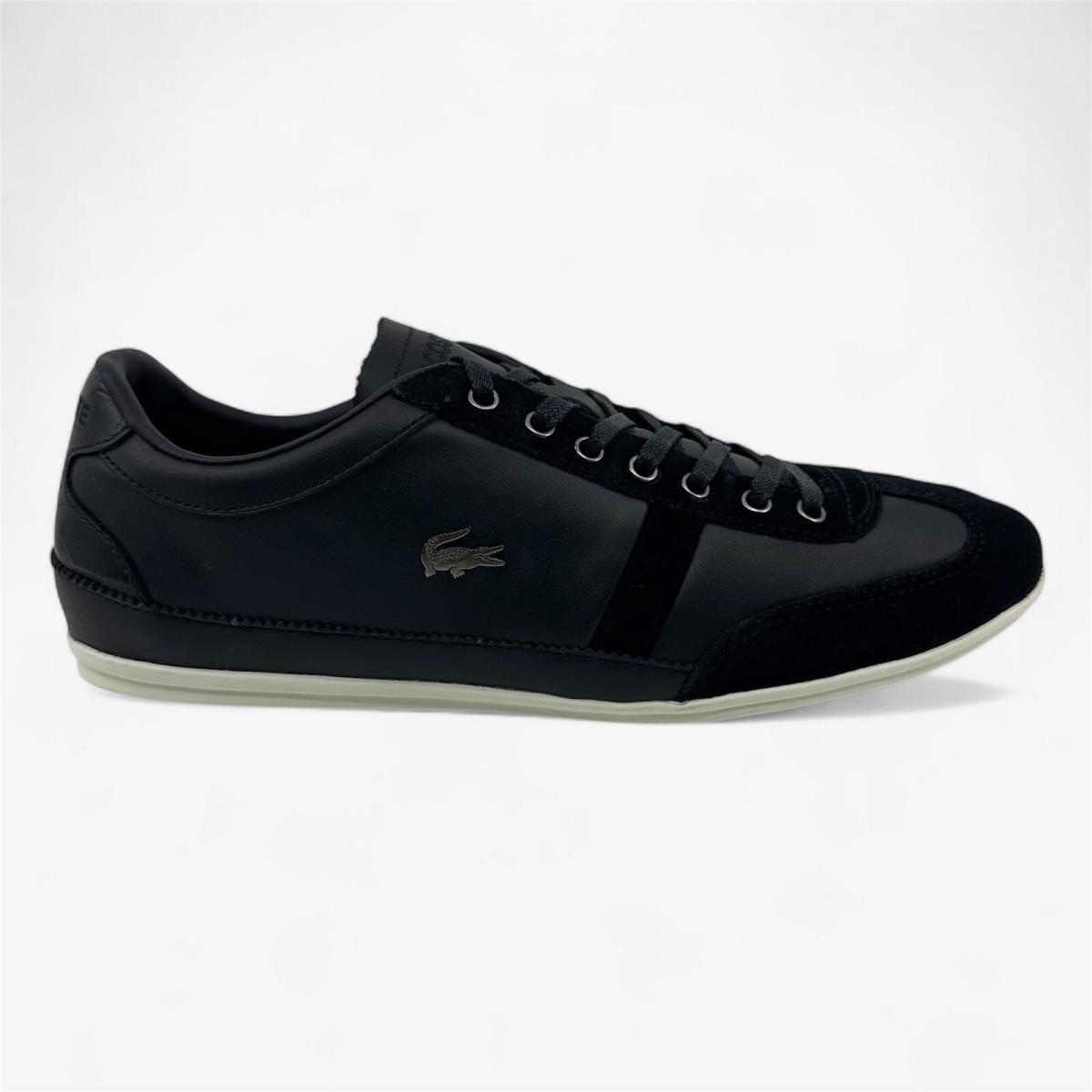 Lacoste Misano 33 Srm Blk Black White Mens Casual Sneaker