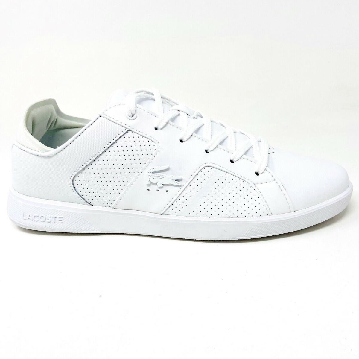 Lacoste Novas 120 3 Sma Leather White Mens Casual Lifestyle Sneakers