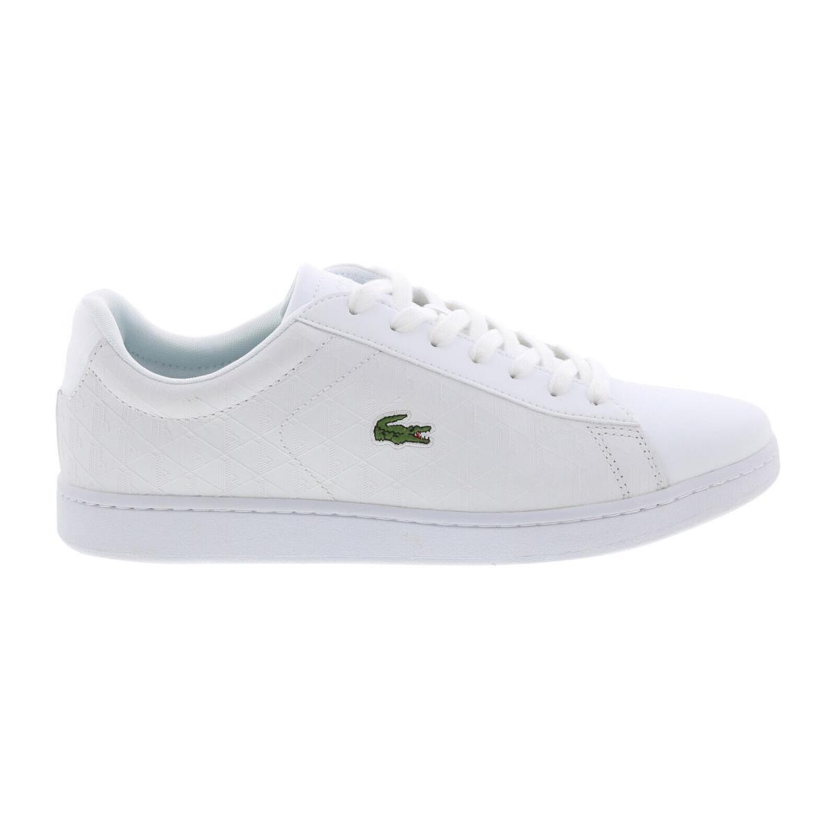 Lacoste Carnaby Evo 222 5 Mens White Leather Lifestyle Sneakers Shoes